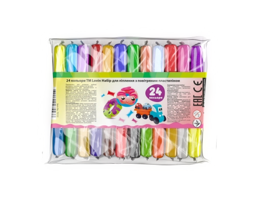 Radošais komplekts Modelēšanas mīkla (lēkājošais plastilīns) 24 krāsas