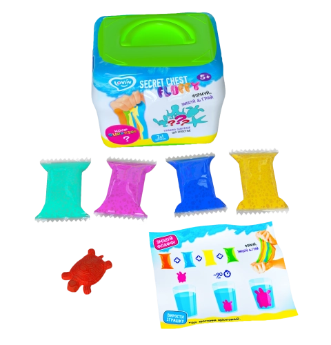 Radošais komplekts Modelēšanas mīkla (lēkājošais plastilīns) Secret Chest fluffy