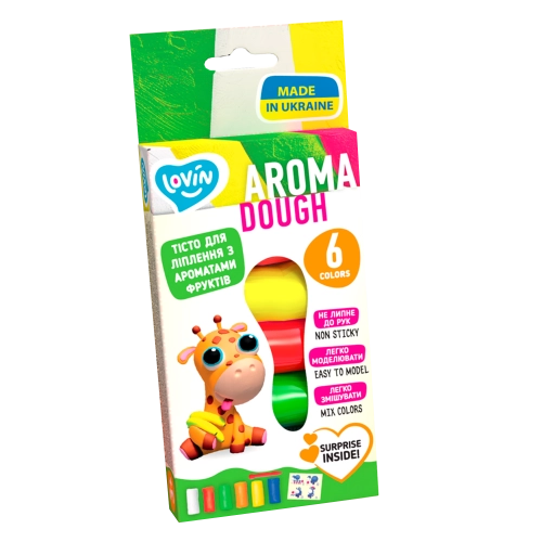 Radošais komplekts Modelēšanas mīkla Play Dough - Aroma 6 krāsas