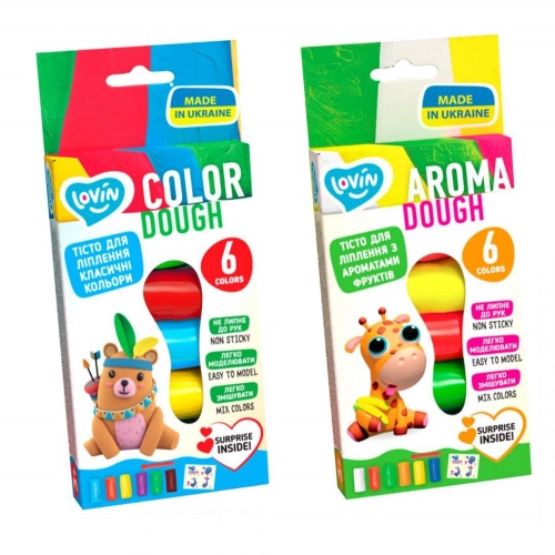 Radošais komplekts Modelēšanas mīkla Play Dough - Aroma 6 krāsas