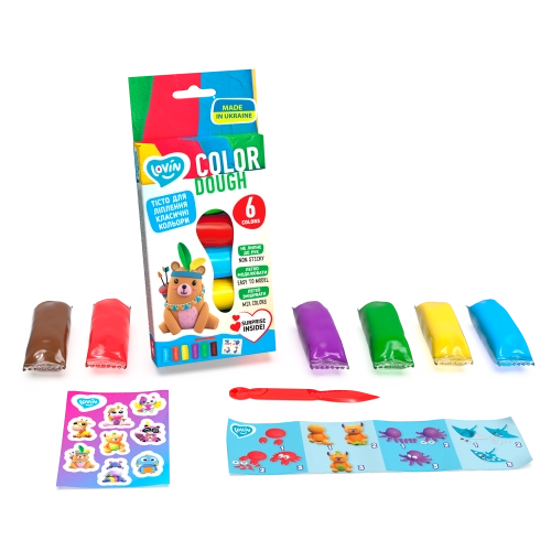 Radošais komplekts Modelēšanas mīkla Play Dough - Aroma 6 krāsas