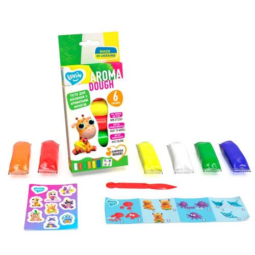 Radošais komplekts Modelēšanas mīkla Play Dough - Aroma 6 krāsas