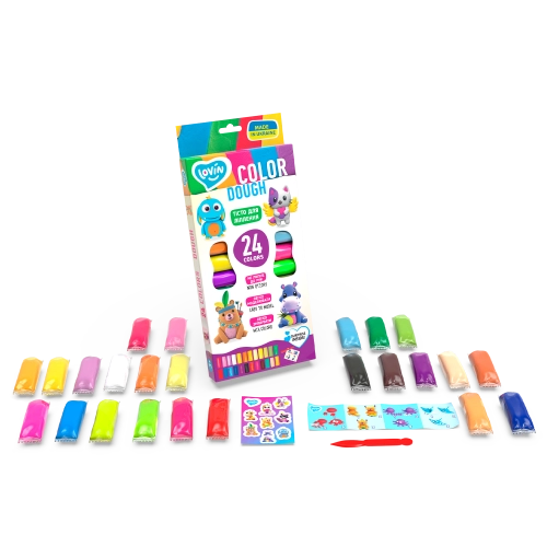 Набор для креатива Тесто для лепки Play Dough - Ассорти 24 цветов