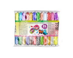 Radošais komplekts Modelēšanas mīkla (lēkājošais plastilīns) 24 krāsas