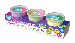 Radošais komplekts Modelēšanas mīkla Play Dough - 3 burciņas 9 krāsas