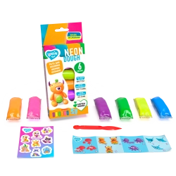 Radošais komplekts Modelēšanas mīkla Play Dough - Neon Asorti 6 krāsas