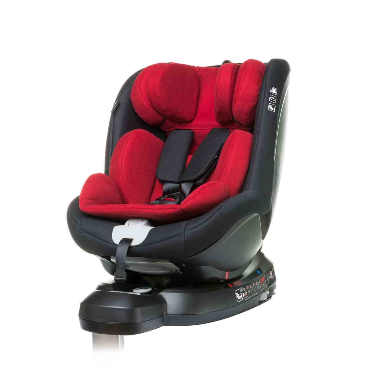 Autosēdeklis NANO-FIX red I-Size 40-105 cm 4BABY [A]