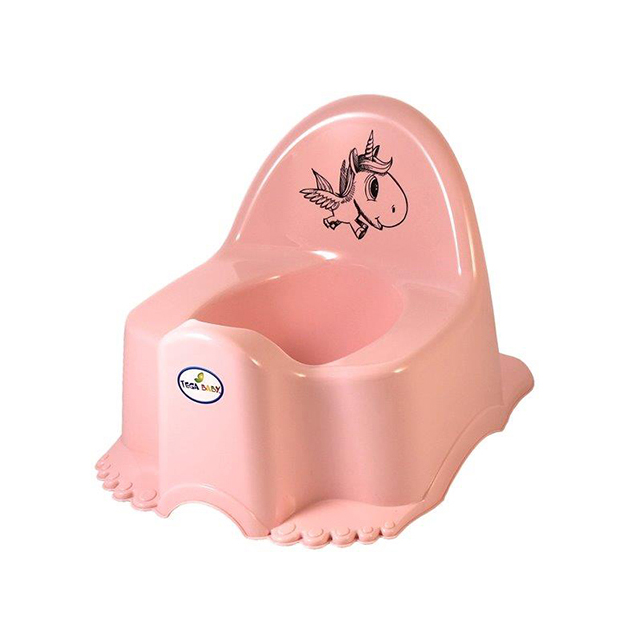 Детский горшок с музыкой TegaBaby ECO UNICORN light pink PO-055