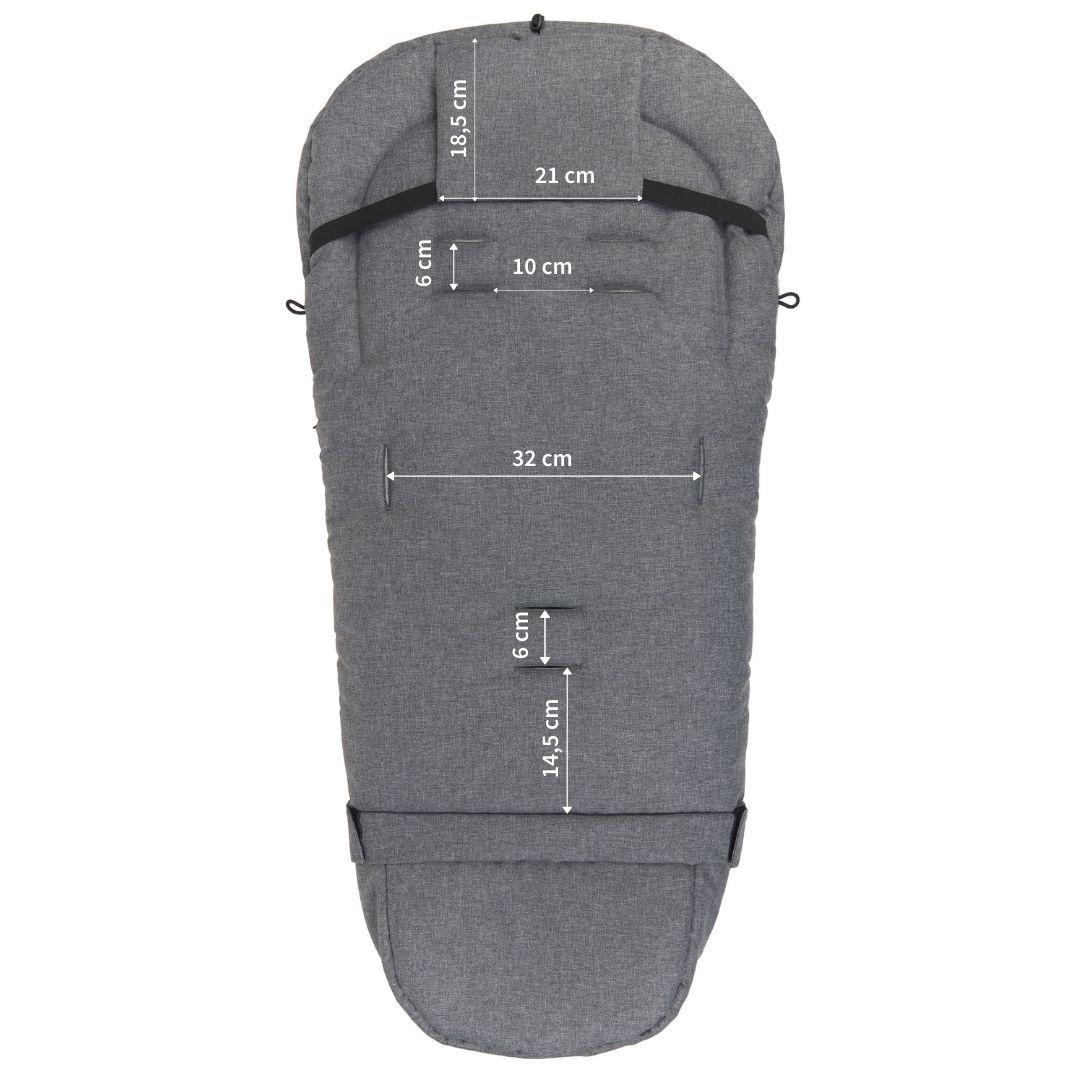 Guļammaiss+mufta iGROW 4.0 Grey Wool Premium Melange Grey Womar [Akcija]