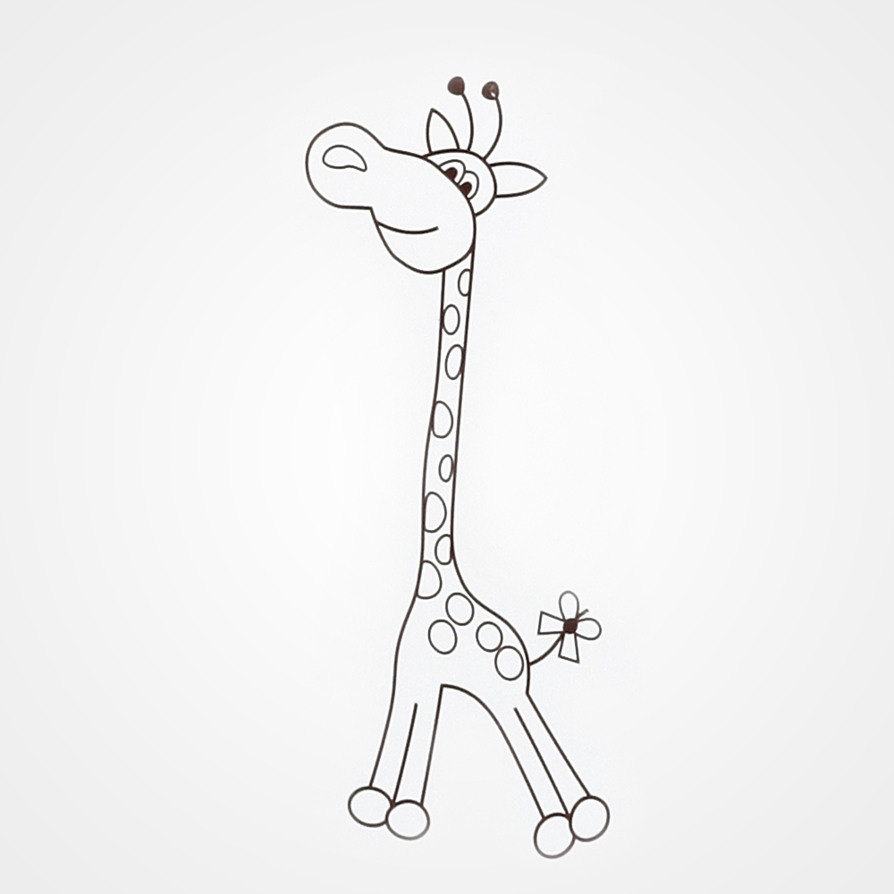 Кровать SAFARI GIRAFFE белая (white)