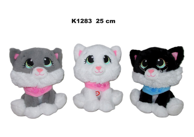 Kaķis 25 cm ar skaņu K1283