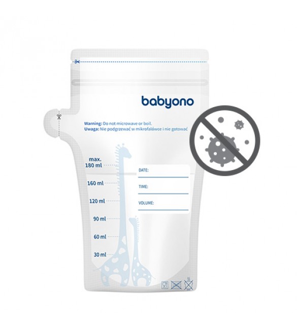 Maisiņi pārtikas glabāšanai un sasaldēšanai 30x180 ml BabyOno 1084 [A]