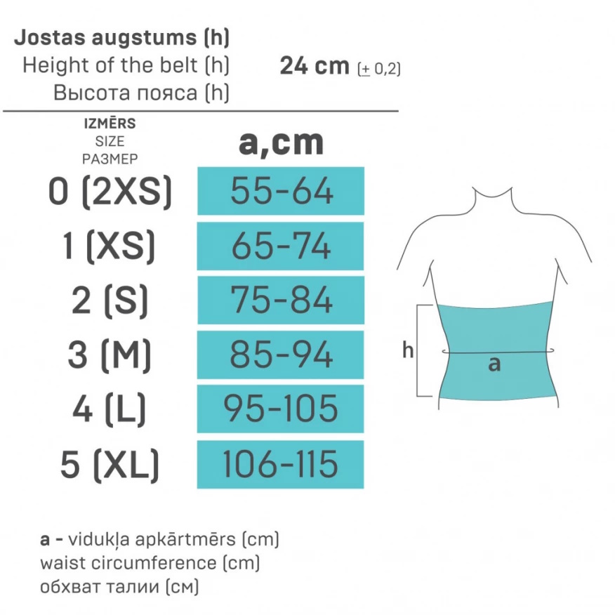 Medicīniskā/pēcdzemdību josta ELAST BASIC 9901 [A]