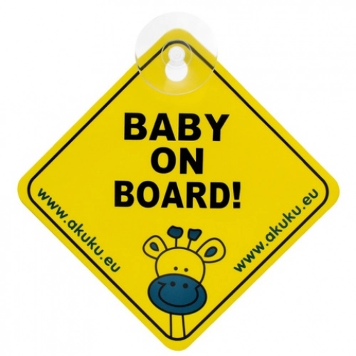 Brīdinājuma zīme BABY ON BOARD A0645