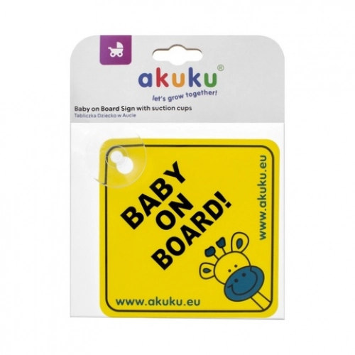 Brīdinājuma zīme BABY ON BOARD A0645