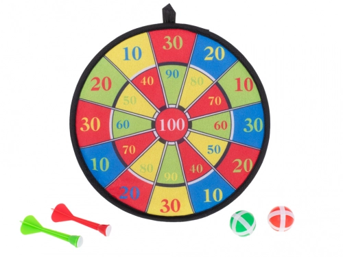 Darts 28 cm ar bumbiņām un šautriņām KIK-5619