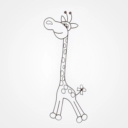 Gulta SAFARI GIRAFFE balta (white)