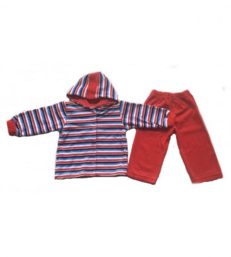 Komplekts velūra 80 cm MARGO 19021 red stripes