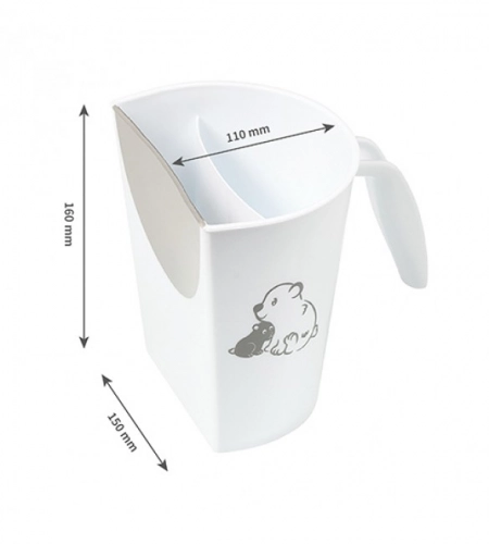 Чаша для мытья головы BabyOno 242 UNICORN (grey)
