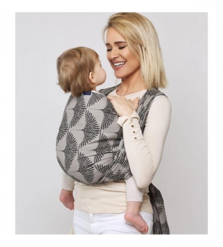 Lakats-slings BE CLOSE beige leaves CH-032