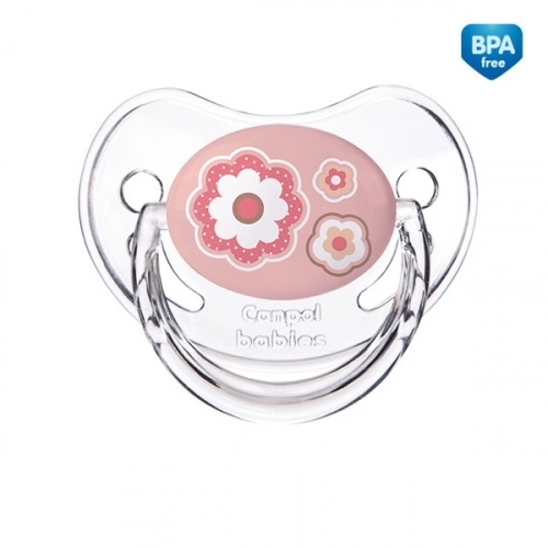Пустышка NEWBORN анатомической формы 6-18m. 22/566 pink