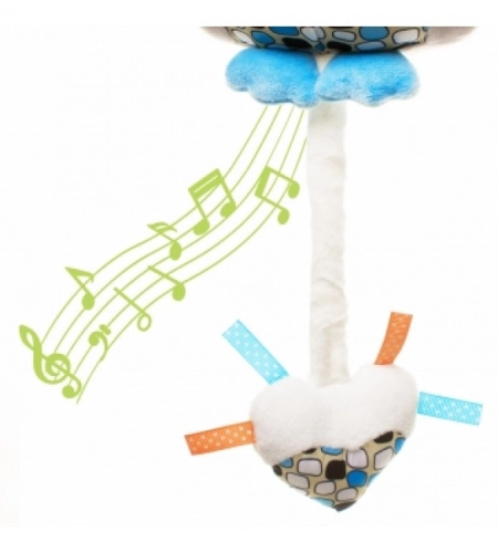 Muzikālā rotaļlieta OWL blue 4BABY OB01