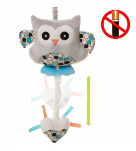 Muzikālā rotaļlieta OWL pink 4BABY OP01