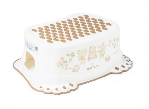 Pakāpiens-step BEAR white pearl MS-017-118