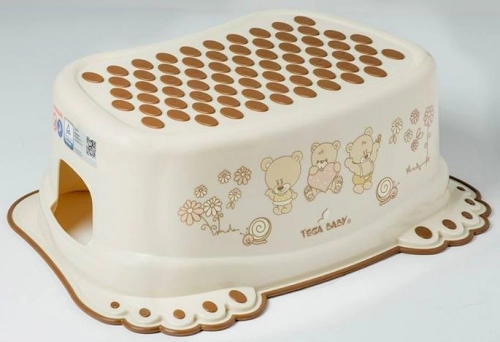 Pakāpiens-step BEAR white pearl MS-017-118