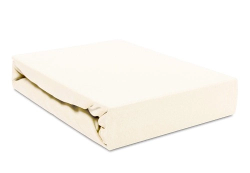 Palags jersī ar gumiju 160x80 cm BEIGE (6438)