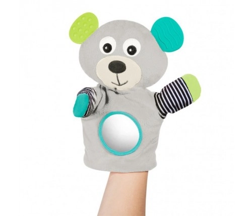 Plīša lācis-marionete BEAR Canpol 68/076grey