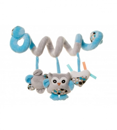 Плюшевая спиралька OWLS blue 4BABY OB07