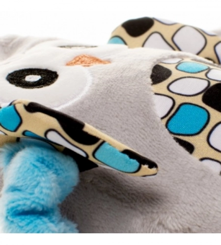 Плюшевая спиралька OWLS blue 4BABY OB07