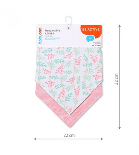 Priekšautiņu-lakatiņu komplekts LEAVES (2 gab.) BabyOno 879/10