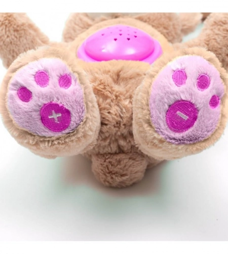 Projektors ar mūziku BEAR HADI pink BabyMix 37214