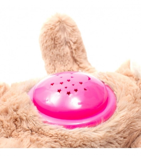 Projektors ar mūziku BEAR HADI pink BabyMix 37214