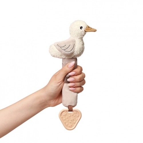 Rotaļlieta ar pīkstuli un graužamo GOOSE ZOE 1555