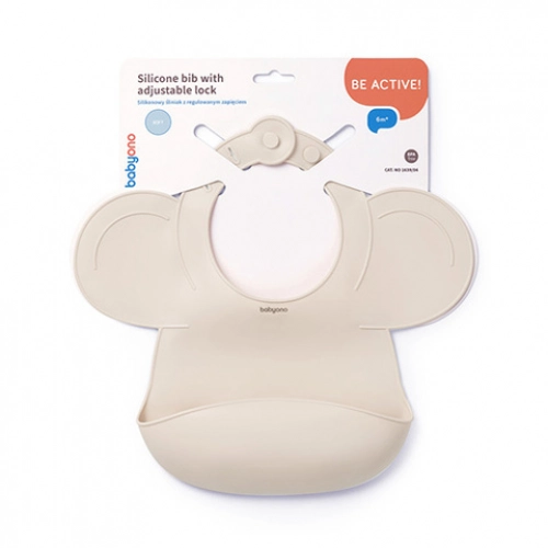 Silikona priekšautiņš BabyOno 1639/04 beige