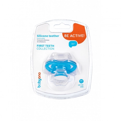 Силиконовый прорезыватель для зубов BabyOno green 1008/03