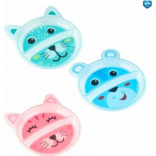 Šķivis ANIMAL ar nodalījumiem Canpol 74/005