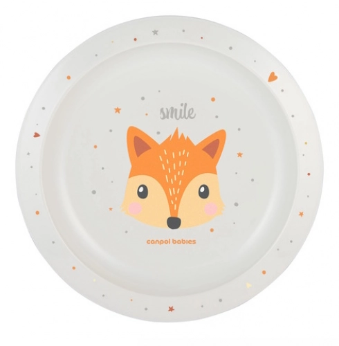 Šķivis plastmasas CUTIE ANIMALS 4/411 orange