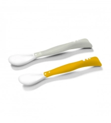 Elastīgas karotes 2 gab. Babyono 1066/05 grey [A]