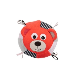 Mīksta bumba ar zvaniņu BEAR  Canpol babies 68/074 coral