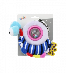 Plīša GLIEMEZĪTIS ar grabuli 18 cm 4935