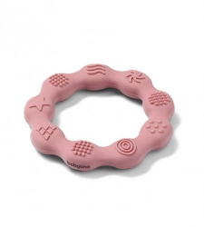 Zobu graužamais elastīgs RING BabyOno 825/02 pink