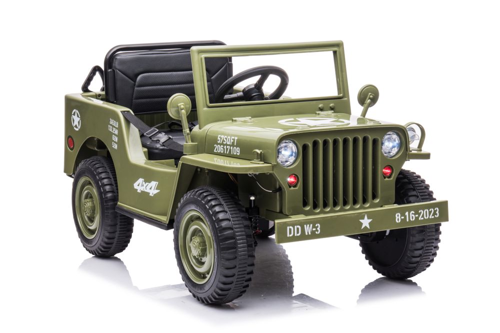 Battery Car JH-103 Olive Green 4x4