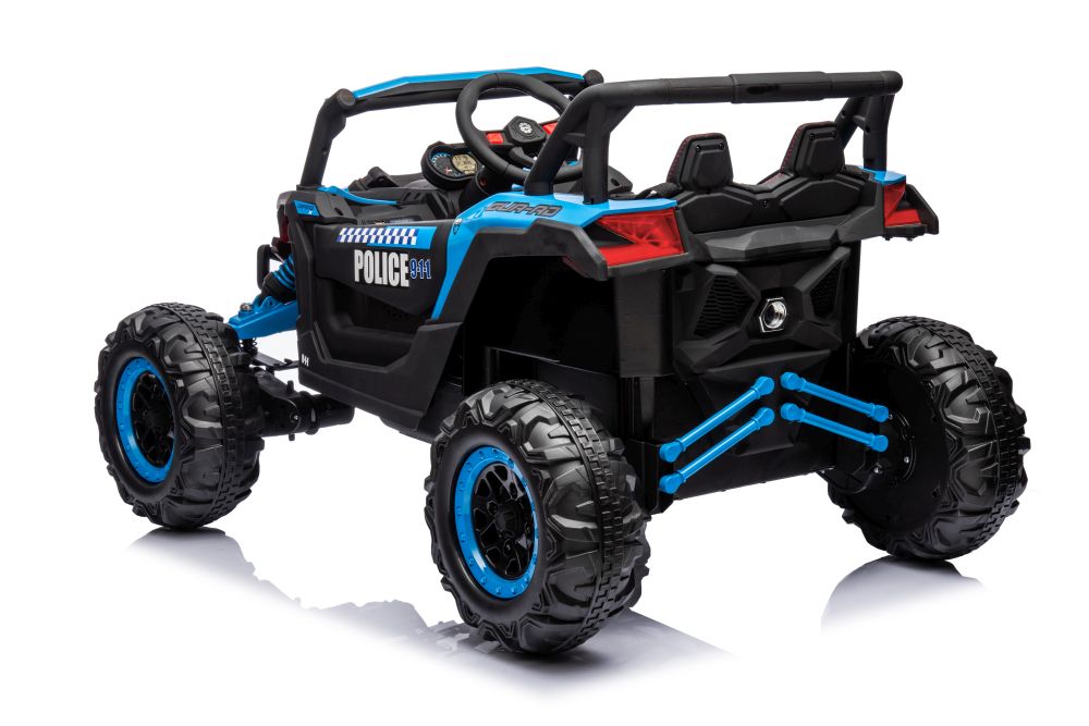 Battery-operated Buggy JH-105 Blue Police Car 24V 4x4