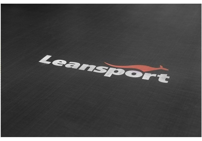 Батут с защитной сеткой и лестница 244 см (8ft ) LEAN SPORT BEST Orange