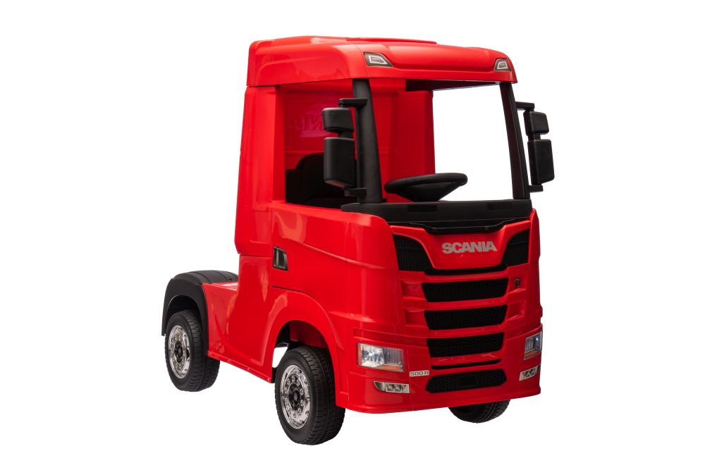 Bērnu elektriskā smagā mašīna Scania 500R HL698 Red 4x4