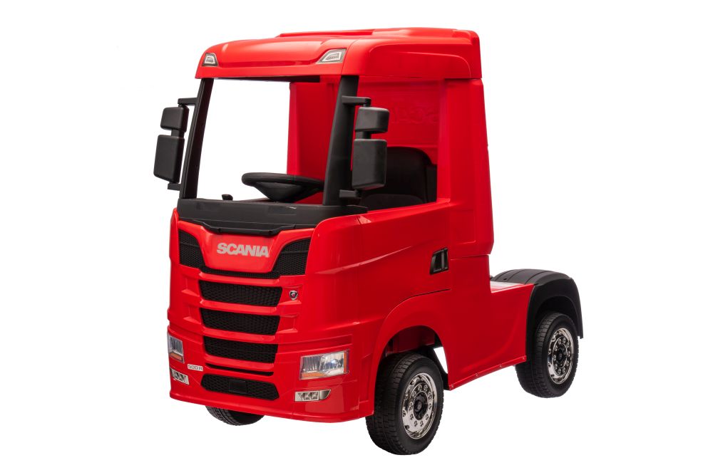 Bērnu elektriskā smagā mašīna Scania 500R HL698 Red 4x4